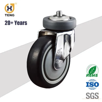 OEM Swivel Shopping Cart Castor Patent Trolley Replacement Wheel Two Dish 5 Inch Elavator Caster