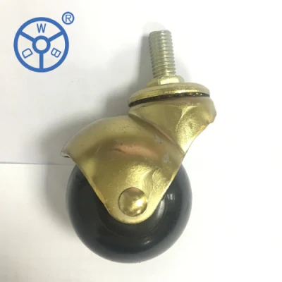 2 Inch Castor Whee PP Rubber Furniture Castors Lock Side Brake