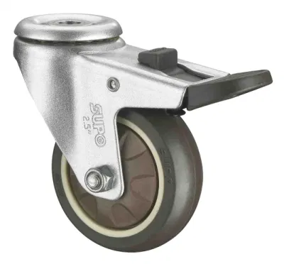 Supo Best Selling PU PA TPR Industrial Castor Caster Wheel for Cleaning Catering Equipment