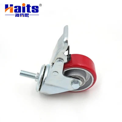 China Manufacturer 3.5 Inch Swivel Industrial PU Wheel Caster with Brake