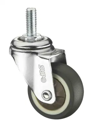 Premium Heavy Duty 2 Inch Replacement Plate Swivel Rubber Caster Wheels