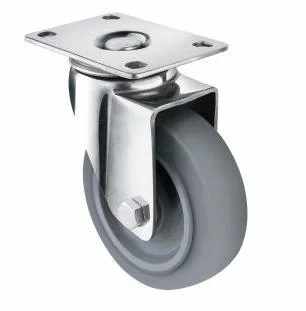 High Quality Industrial Casters Trolley Wheels for Furniture Swivel Brake or No Brake PVC Castor Wheel