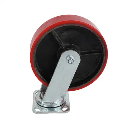 4 5 6 8inch Large Load Heavy Duty Industry Iron Swivel Casters Wheels with Brake