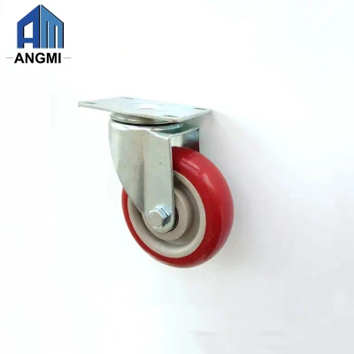 1/3 Inch Static Trolley Rubber Oil Proof Caster Wheel Industrial Swivel Brake Casters Wheels