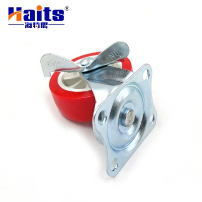 Mini Caster 1.5&quot; All Size Edge Brake Caster Wheel with Stopper