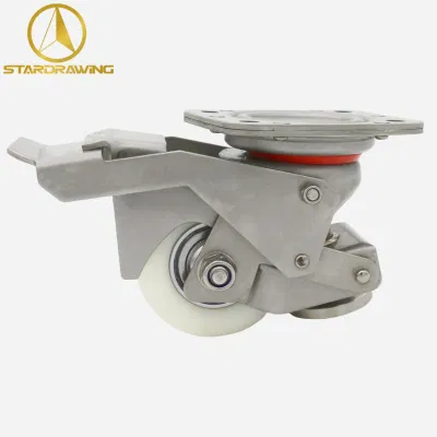 Stardrawing 304 Stainless Steel Leveling Caster Wheels Retractable