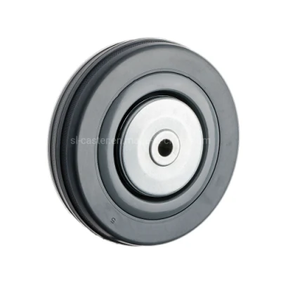 50mm Fixed Plate Grey Rubber Small Castor