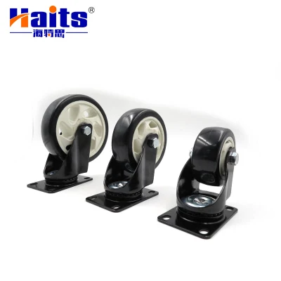 Locking 4&quot; Furniture Caster Cups Heavy Duty Caster Wheels