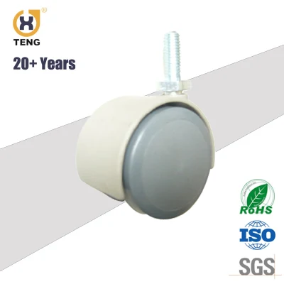 1.5 Inch Doube Wheel Caster High Quality Nylon Furniture Caster Wheel Wholesale