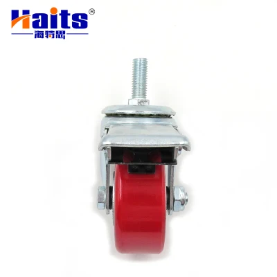 China Manufacturer 3.5 Inch Swivel Industrial PU Wheel Caster with Brake