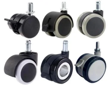 Universal Office Chair Casters Wheels Replacement Set of 5, Standard Heavy Duty Stem Desk Chair Wheels for All Floors