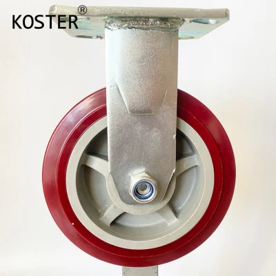 4inch 5inch 6inch 8inch Heavy Duty Roller Bearing Polyurethane PU Swivel Castor