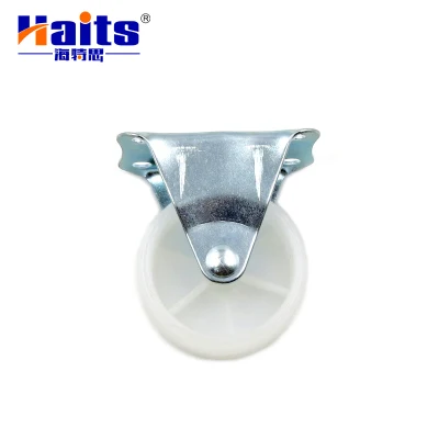 Mini Furniture Caster PP Iron Fixed Flat Universal Caster Wheel