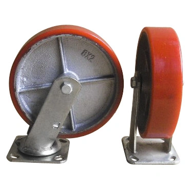 Solid Caster Wheel with Roller Bearing for Material Handling