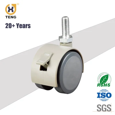 High Quality 50mm PU Furniture Caster Wheel Top Plate Swivel Chair Wheel