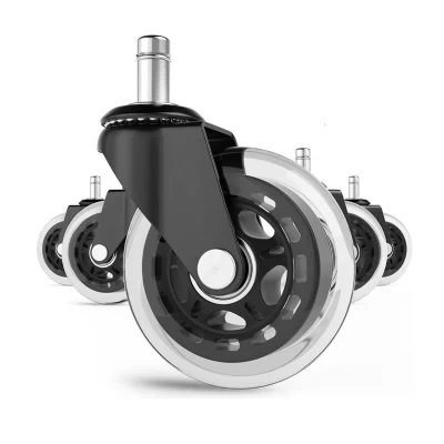 European Industrial Total Lock Brake Threaded Stem Caster with Rubber Castor Wheel
