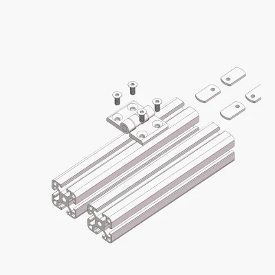 4045K Standard Hinge Metal Hinge CNC Aluminum Hardware for Aluminum Profile and Industrial