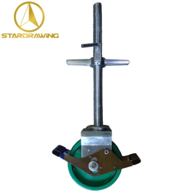 Stardrawing 6 8 Inch Quick Install Adjustable Threaded Stem Scaffolding Castor Wheels