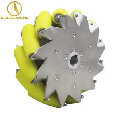 Stardrawing 12inch 305mm Industrial Heavy Duty Mecanum Wheel for Robot Stainless Steel