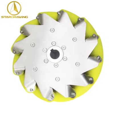 Stardrawing 12inch 305mm Industrial Heavy Duty Mecanum Wheel for Robot Stainless Steel
