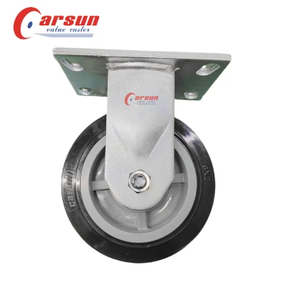 Ultra Heavy Industrial Casters 6 Inch Modified Nylon Wheel Rigid Casters