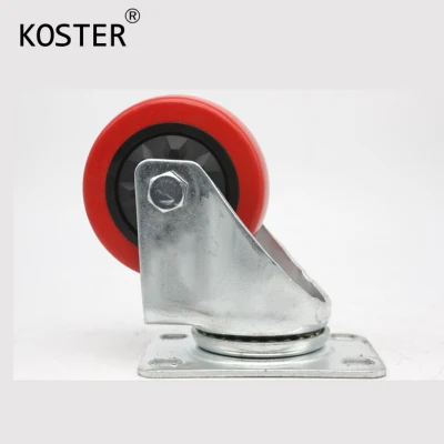 Industrial Caster Swivel Plate with Side Brake 4&quot;/5&quot;/6&quot;/8&quot; Heavy Duty Caster Wheel