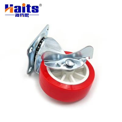 Mini Caster 1.5&quot; All Size Edge Brake Caster Wheel with Stopper