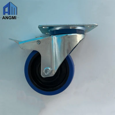 General Plate 2 Inch High Duty Swivel Casters Small Wheels for Industrial Accessories Without Brake