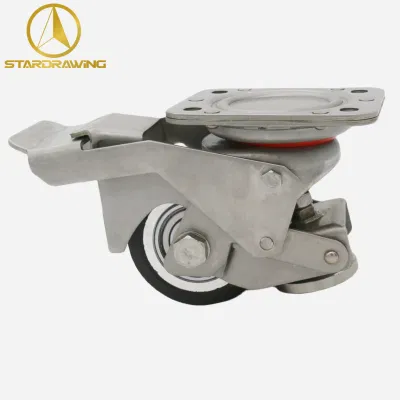 Stardrawing 304 Stainless Steel Leveling Caster Wheels Retractable