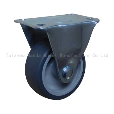 5 Inch Medium Duty Steel PU Caster with Double Brake