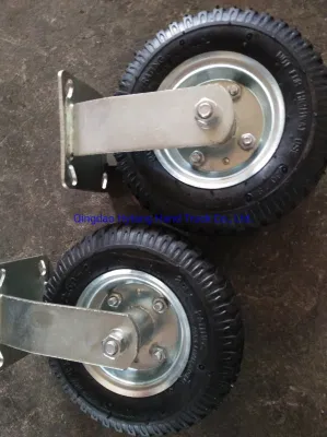 10X3.50-4 Rubber Wheel Swivel Caster and Rigid Caster