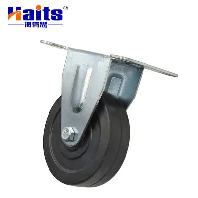 Haits Hardware New Rubber Fixed Flat 2-5 Inch Caster Wheel