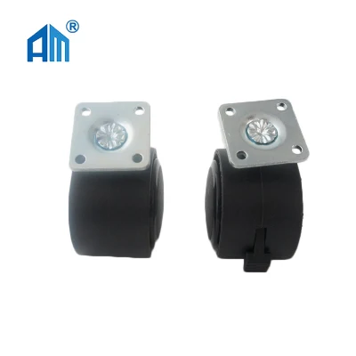 Furniture Nylon PU Caster Office Chair Wheels for Furniture Office Chair Industrial Steel Caster