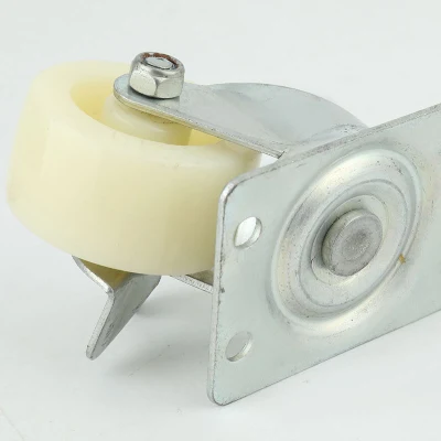 30-60kg 1.5inch 2inch 2.5inch 3inch Light Duty Plate Fat Nylon Castor Wheel