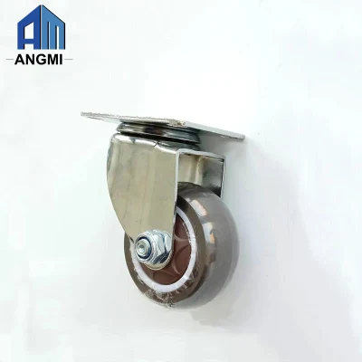 1.5 Inch 2 Inch Black Wheels Swivel Caster Leveling Heavy Duty Caster Wheels