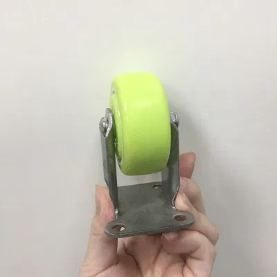Wbd China Supplier 1.5 2 Inch Stainless Light Duty Green Color Mini Swivel Caster Wheels with Brake