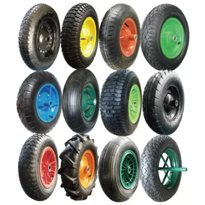 Heavy Duty Solid Rubber Polyurethane Foaming Flat Free PU Foam Trolley Wheelbarrow Wheels