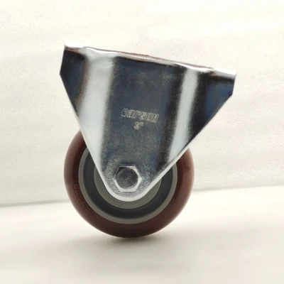 2.5inch 3inch 4inch 5inch PU Furniture Spinning Cart Casters Polyurethane Swivel Caster Wheels