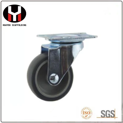 Heavy Duty Swivel Caster with Polyolefin Wheel (with side brake)