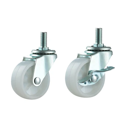 Light Duty Furniture Caster Double Ball Bearing Universal Wheel Small Mini Castor Furniture Casters and Wheels