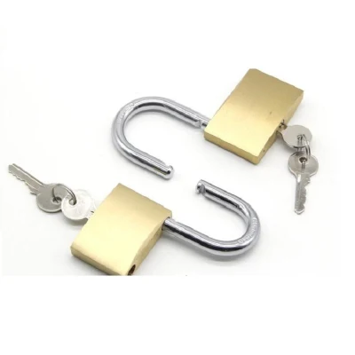 Top Security Pad Lock Industrial Custom Logo Steel Shackle Brass Padlock Keyed Alike Small Mini Copper Brass Padlock