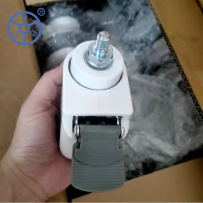 3/4/5 Inch TPR Swivel Medical Caster with Threaded Stem