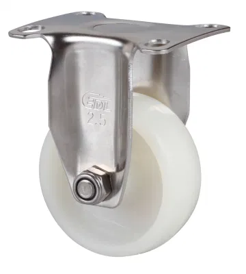 50mm 20kg Load Capacity White Nylon Stainless Steel Rig Light Duty Small Furniture Caster Castor Wheel Supplier