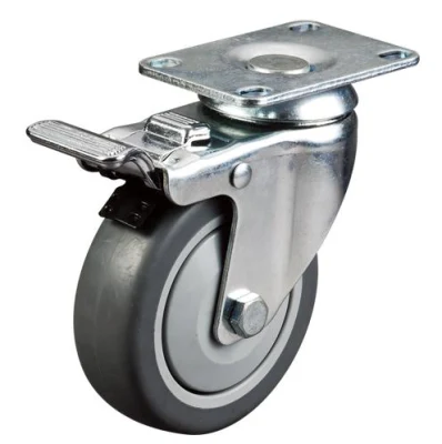 3inch Industry Swivel Top Plate Caster Polyurethane Wheels with Lock