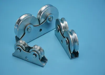 2 Inch Cast Iron Small Pulley Wheel Heavy Duty Door V Groove Caster Track Wheels