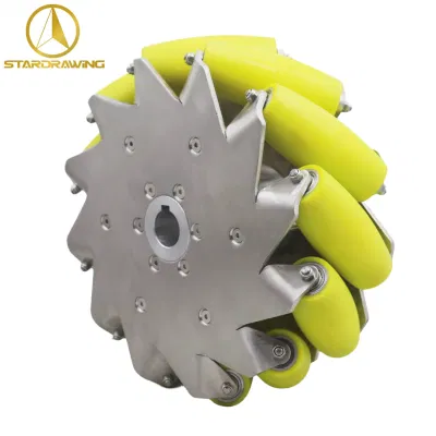 Stardrawing 12inch 305mm Industrial Heavy Duty Mecanum Wheel for Robot Stainless Steel