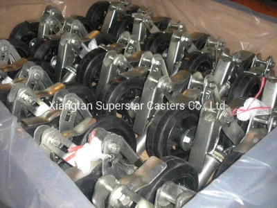 6&quot; 8&quot; Rubber /PU /Steel Industrial Strength Scaffold Caster with Locking Brake