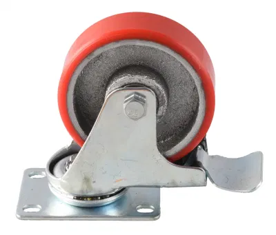M16 Medium Duty Type Fixed/Swivel/Brake/Threaded Stem/Bolt Hole Cast Iron Wheel Caster