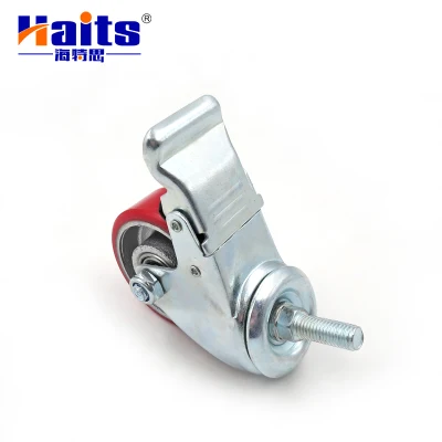 China Manufacturer 3.5 Inch Swivel Industrial PU Wheel Caster with Brake
