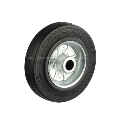 European Style Roller Bearing Rubber Wheel Industrial Caster